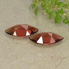 Gemme di Granato Piropo Rosso bacca intenso naturale da 2.26 ct, Taglio marquise, VVS-VS
