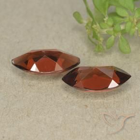 Gemme di Granato Piropo Rosso scuro naturale da 2.43 ct, Taglio marquise, VVS-VS