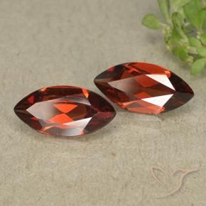 Gemme di Granato Piropo Sangria rossa naturale da 2.12 ct, Taglio marquise, VVS-VS