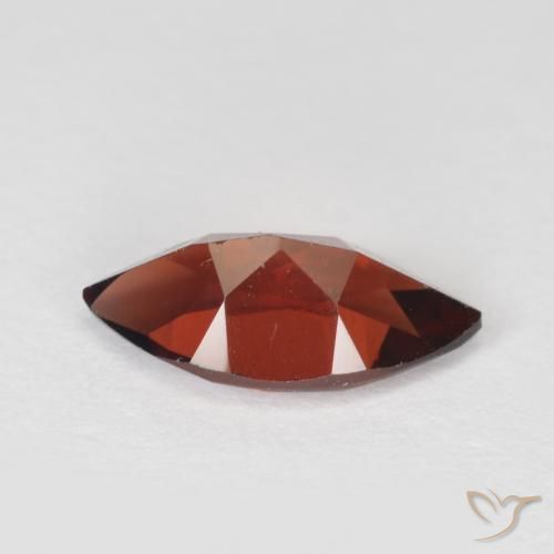Granato Piropo Rosso Merlot naturale da 1.34 ct, Taglio marquise, VVS-VS