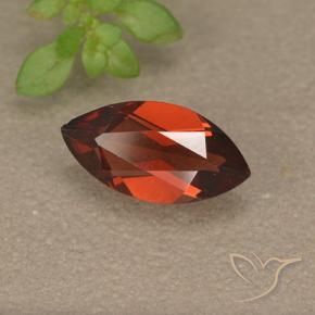 Granato Piropo Rosso scuro naturale da 1.19 ct, Taglio marquise, VVS-VS
