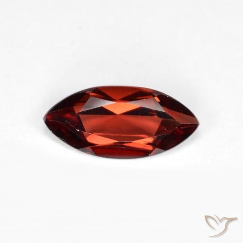 1.09ct Naturale Rosso Merlot Granato Piropo, Taglio marquise, VVS-VS