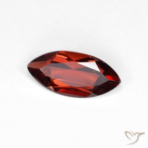 Granato Piropo Rosso Merlot naturale da 1.09 ct, Taglio marquise, VVS-VS