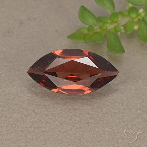 Granato piropo naturale rosso da 1,04 ct, marchesa, VVS-VS