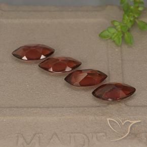 Gemme di Granato Piropo Rosso scuro naturale da 4.23 ct, Taglio marquise, VVS-VS