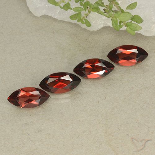5.08ctw Naturale Rosso scuro Granato Piropo, Taglio marquise, VVS-VS