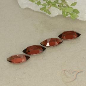 Gemme di Granato Piropo Rosso scuro naturale da 5.08 ct, Taglio marquise, VVS-VS