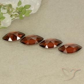 Gemme di Granato Piropo Rosso scuro naturale da 4.05 ct, Taglio marquise, VVS-VS
