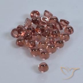 Gemme di Granato Piropo Rosso medio-scuro naturale da 2.00 ct, Rotondo, Trasparente