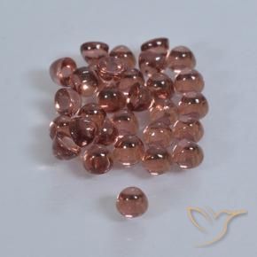 Gemme di Granato Piropo Rosso medio-scuro naturale da 2.00 ct, Rotondo, Trasparente