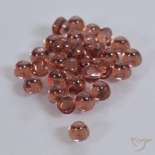 Gemme di Granato Piropo Rosso medio naturale da 2.12 ct, Rotondo, Trasparente