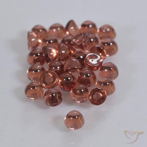 Gemme di Granato Piropo Rosso medio naturale da 2.12 ct, Rotondo, Trasparente