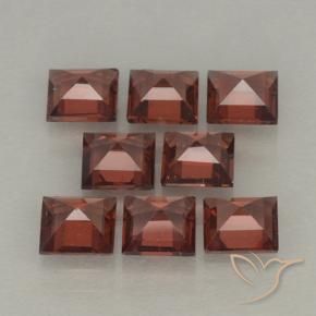 Gemme di Granato Piropo Rosso scuro naturale da 3.16 ct, Quadrato, VVS-VS