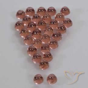 Gemme di Granato Piropo Arancione rossastra naturale da 2.01 ct, Rotondo, Trasparente