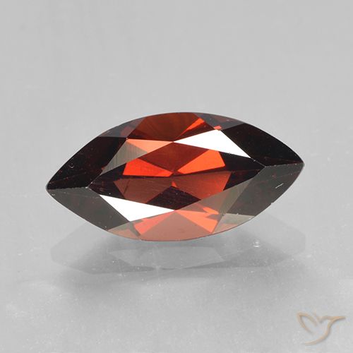 2.05ct Naturale Rosso scarlatto profondo Granato Piropo, Taglio marquise, VVS-VS