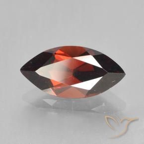 Granato Piropo Rosso scarlatto profondo naturale da 2.05 ct, Taglio marquise, VVS-VS