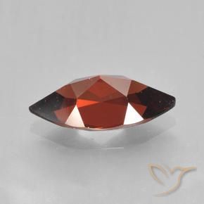 Granato Piropo Rosso scarlatto profondo naturale da 2.05 ct, Taglio marquise, VVS-VS
