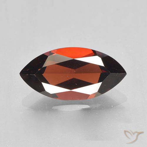 2.09ct Naturale Rosso scuro Granato Piropo, Taglio marquise, VVS-VS