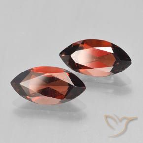 Gemme di Granato Piropo Rosso scuro naturale da 4.00 ct, Taglio marquise, VVS-VS