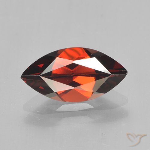 1.84ct Naturale Sangria rossa Granato Piropo, Taglio marquise, VVS-VS