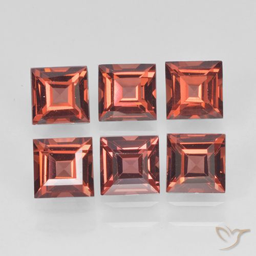2.63ctw Naturale Rosso scarlatto Granato Piropo, Quadrato, VVS-VS