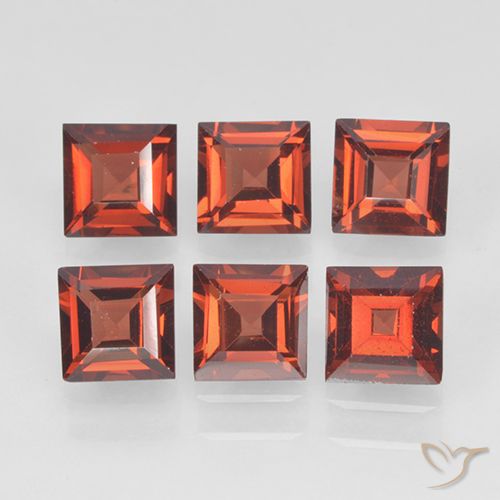 2.60ctw Naturale Rosso medio Granato Piropo, Quadrato, VVS-VS