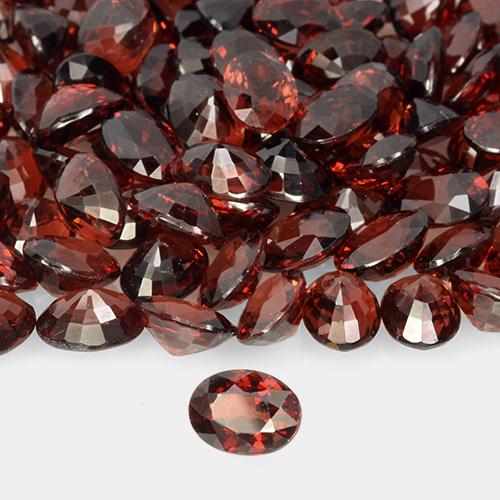 Granato Piropo Rosso scuro naturale da 1.06 ct, Ovale, VVS-VS