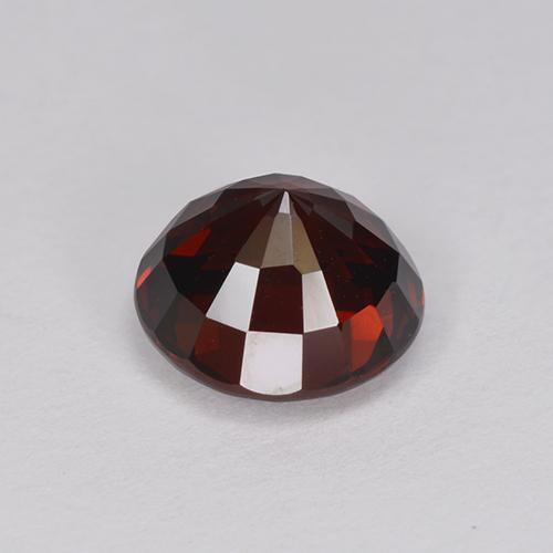 Granato Piropo Rosso naturale da 2.18 ct, Taglio rotondo, VVS-VS