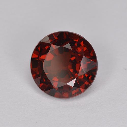 Granato Piropo Rosso naturale da 1.58 ct, Taglio rotondo, VS