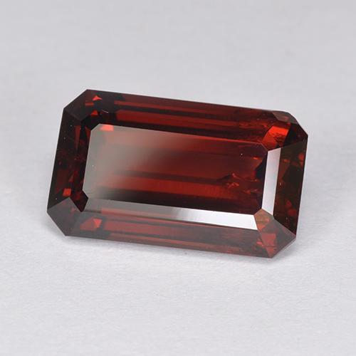 Granato Piropo Rosso naturale da 5.19 ct, Taglio smeraldo, VS-SI