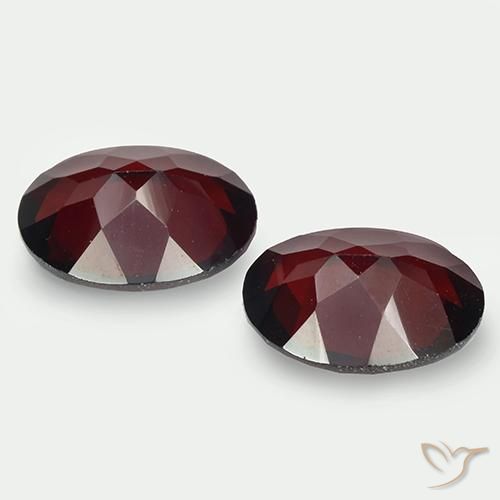 Granato piropo naturale rosso da 3,85 ct, taglio ovale, VVS-VS