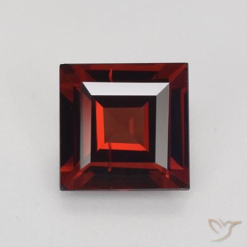 1.98ct Naturale Rosso Sangue Profondo Granato Piropo, Quadrato, VVS-VS