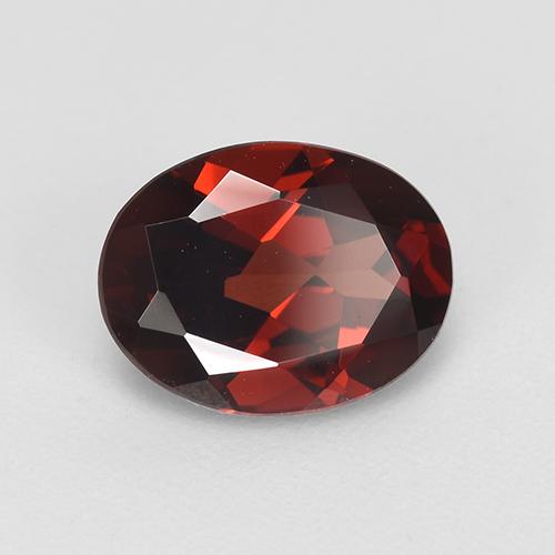 Granato piropo naturale rosso da 2,02 ct, taglio ovale, VVS