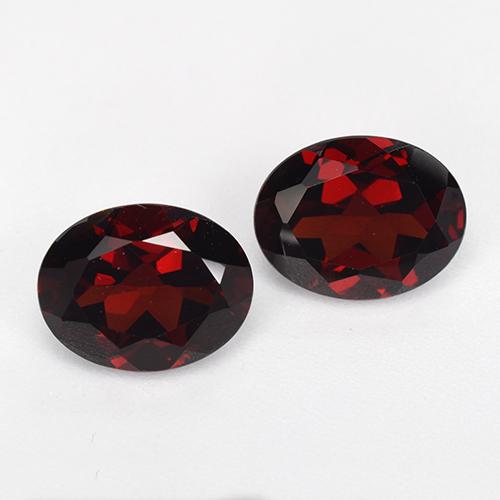 Granato piropo naturale rosso da 4,63 ct, taglio ovale, VVS-VS