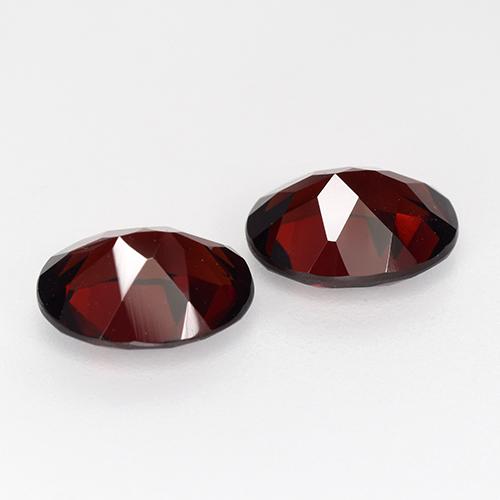 Granato piropo naturale rosso da 4,63 ct, taglio ovale, VVS-VS