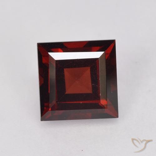 Granato Piropo Rosso scuro naturale da 2.09 ct, Quadrato, VS