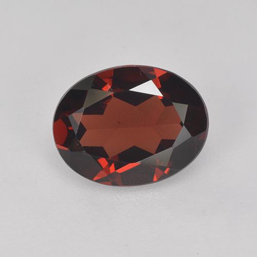 Granato Piropo Rosso scuro naturale da 2.02 ct, Taglio ovale, VVS