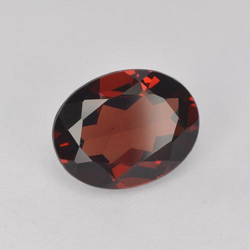 Granato Piropo Rosso scuro naturale da 2.02 ct, Taglio ovale, VVS
