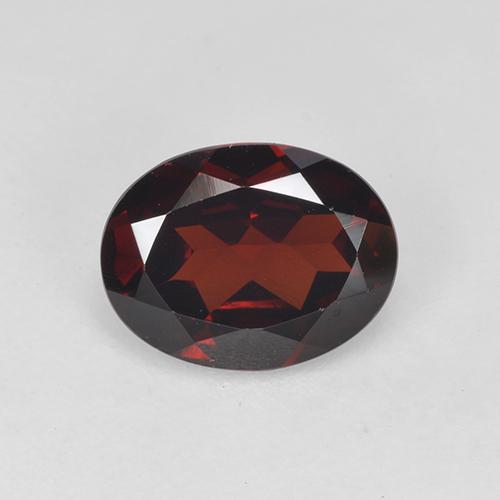 Granato Piropo Rosso Sangue Profondo naturale da 1.83 ct, Taglio ovale, VVS