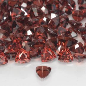 Granato piropo naturale rosso da 0,32 ct, trillion, VVS-VS
