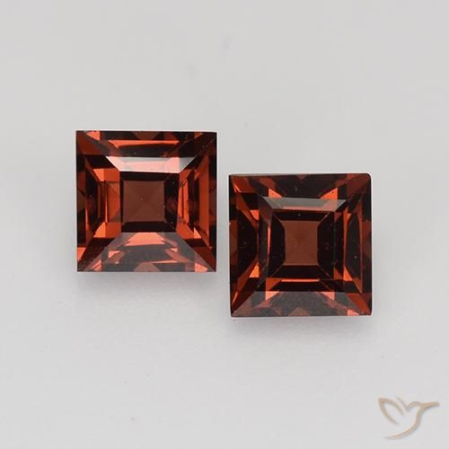 1.05ctw Naturale Rosso scuro Granato Piropo, Quadrato, VVS-VS