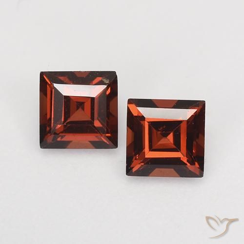 0.94ctw Naturale Rosso scuro Granato Piropo, Quadrato, VVS-VS