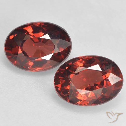 2.24ctw Naturale Rosso scuro Granato Piropo, Ovale, VVS-VS