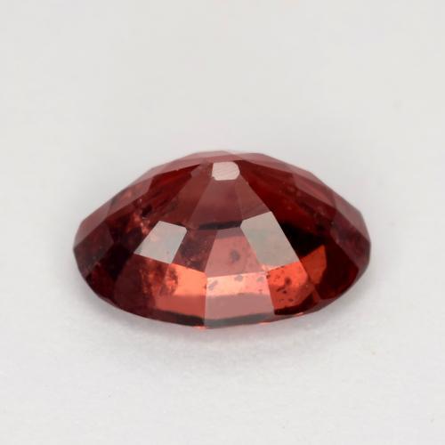 Granato Piropo Rosso scuro naturale da 0.87 ct, Taglio ovale, VS-SI