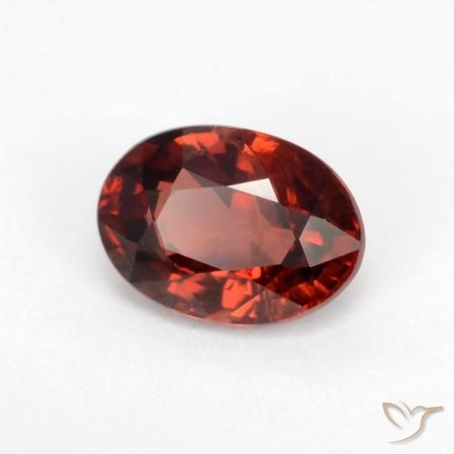 Granato Piropo Ribes Rosso naturale da 1.06 ct, Ovale, VS-SI