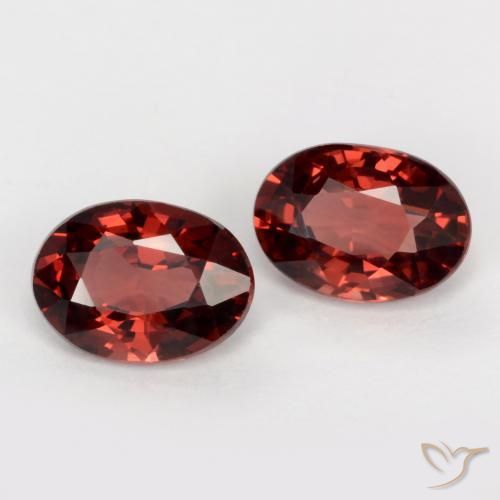 Gemme di Granato Piropo Rosso scarlatto profondo naturale da 2.00 ct, Ovale, VS