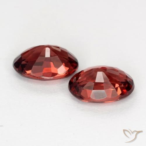 Gemme di Granato Piropo Rosso scarlatto profondo naturale da 2.00 ct, Ovale, VS