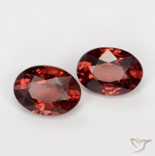 Gemme di Granato Piropo Rosso scarlatto profondo naturale da 2.00 ct, Ovale, VS