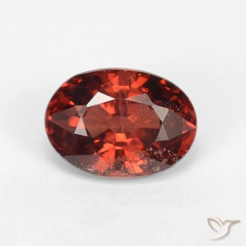 1.20ct Naturale Rosso scuro Granato Piropo, Ovale, VS-SI