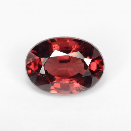 Granato piropo naturale rosso da 1,11 ct, taglio ovale, VVS-VS